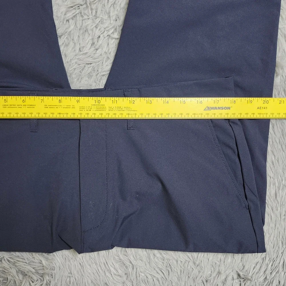J Crew Flex Chino Pants Mens 34x34 Lightweight Straight Fit Navy Blue W34 L34 J.